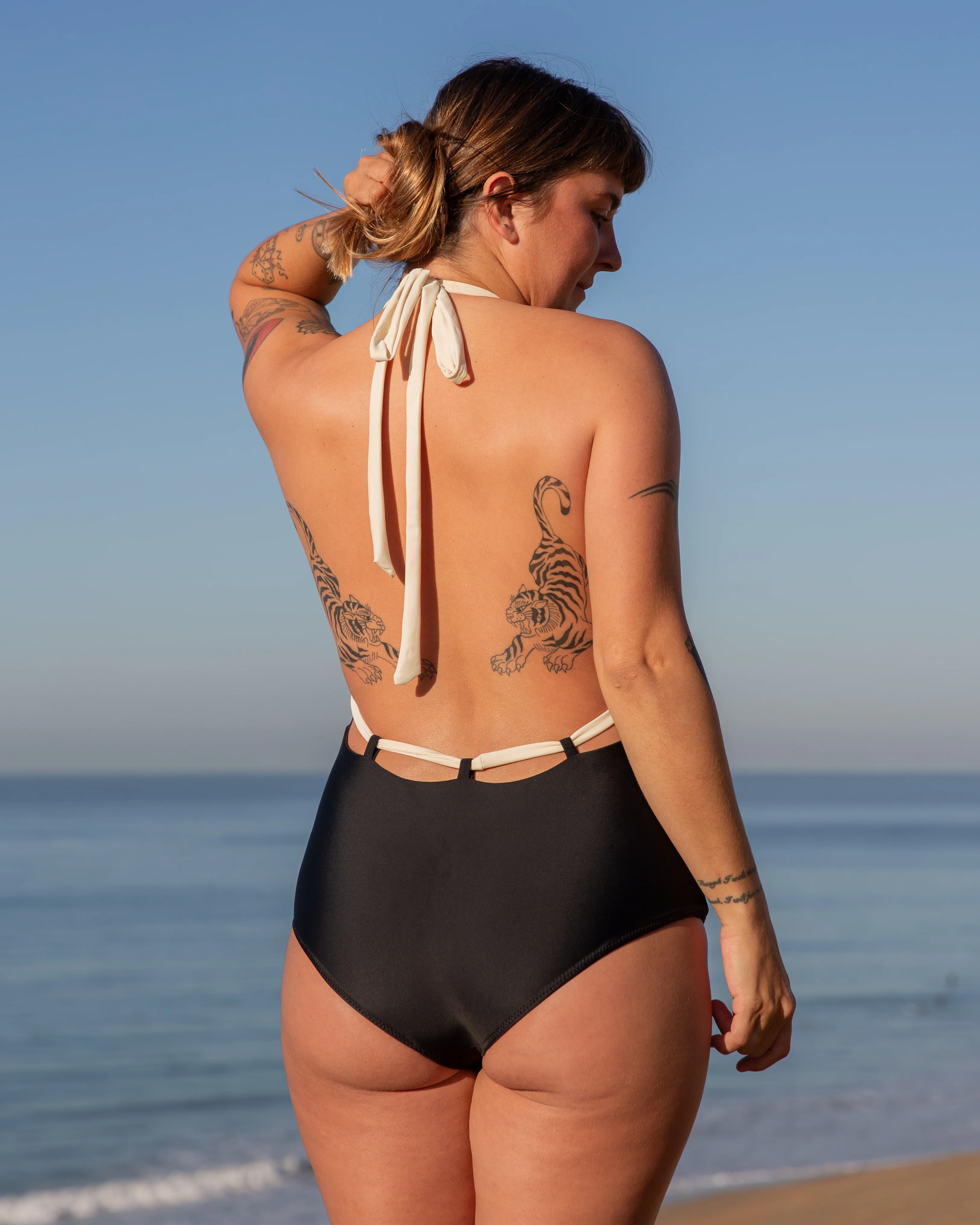 Camryn Reversible One Piece - Black / Walnut - Image 3