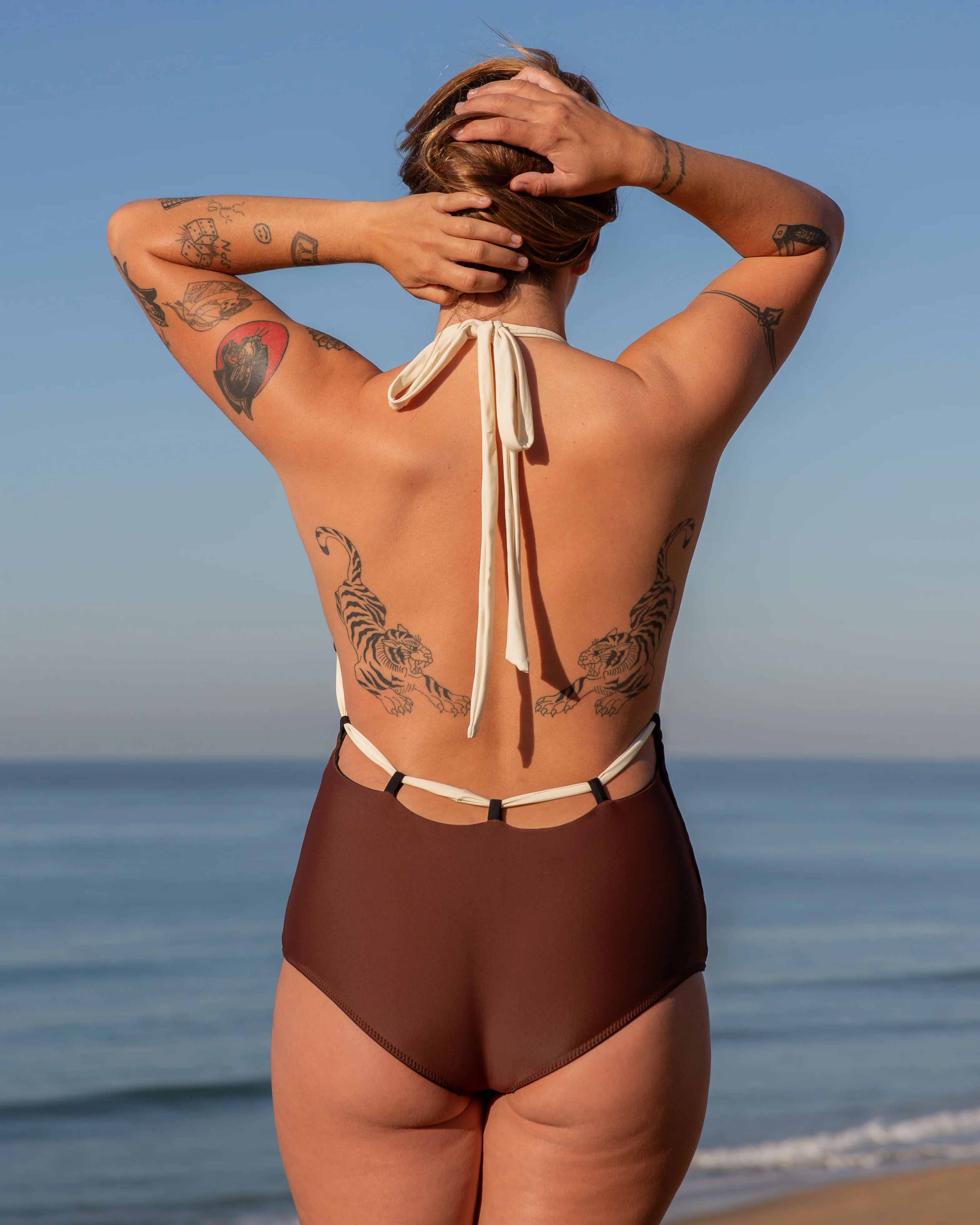 Camryn Reversible One Piece - Black / Walnut - Image 6