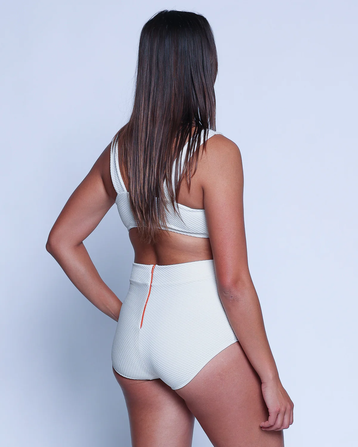 Georgia High Waist Bikini Bottom - Pebble - Image 5