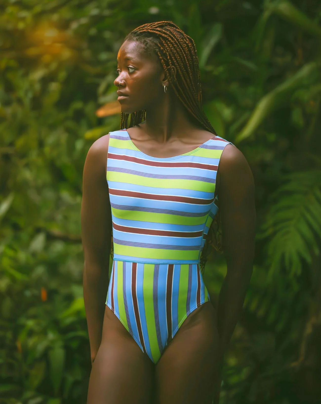 Pacific One Piece - Aqua Stripe (RC-Skin) - Image 3