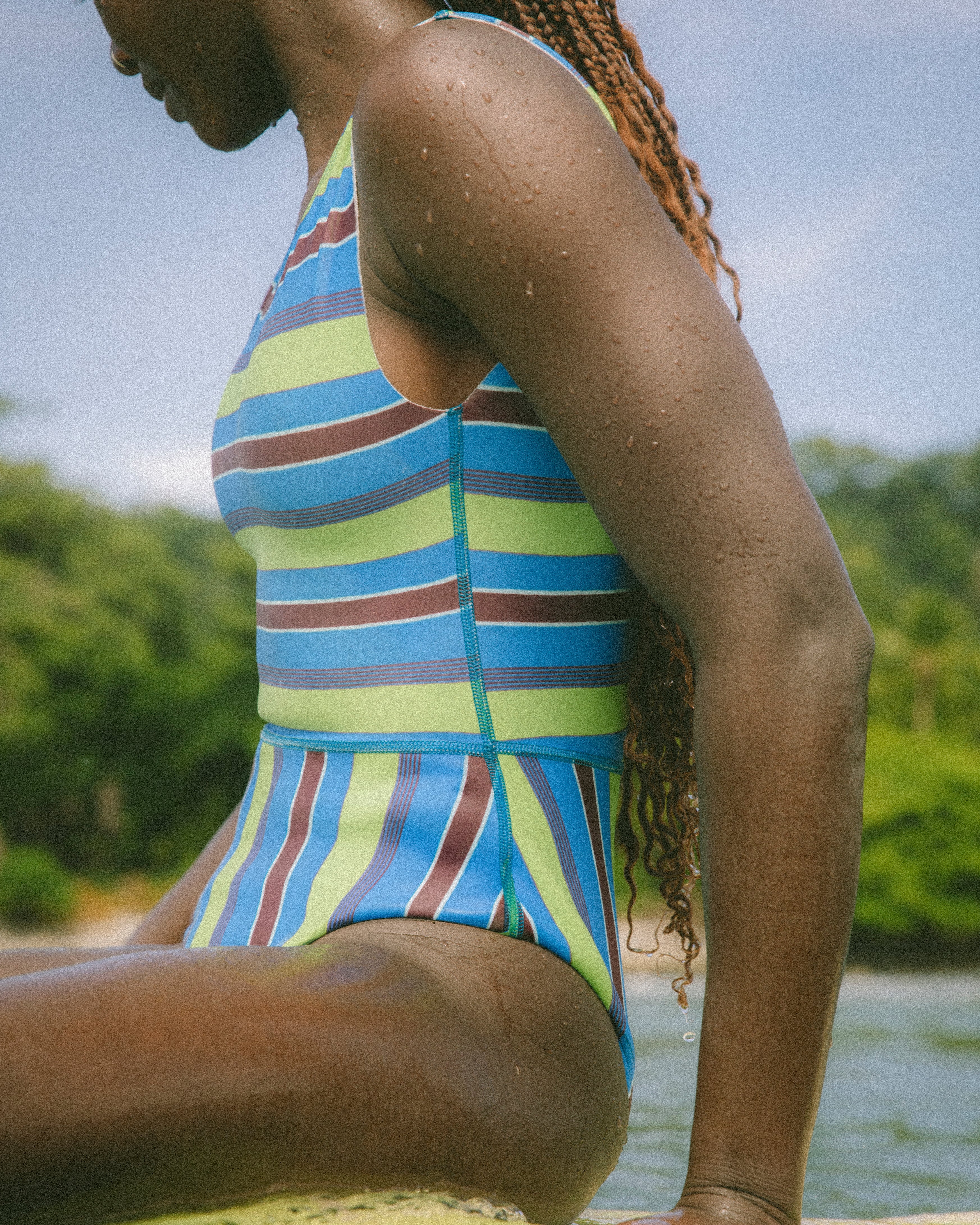 Pacific One Piece - Aqua Stripe (RC-Skin) - Image 5